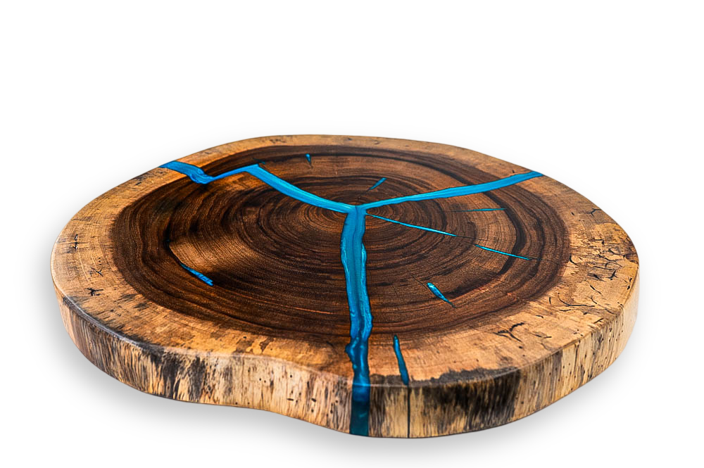 Custom Live Edge Dining Tables for Interior Design and Home Decor accented with rustic slab Coffee/End table furniture.