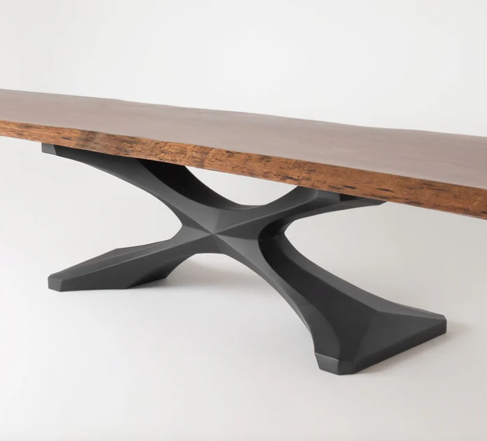 Custom Live Edge Dining Tables for Interior Design and Home Decor accented with rustic slab Coffee/End table furniture.