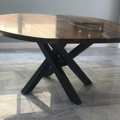 Custom Live Edge Dining Tables for Interior Design and Home Decor accented with rustic slab Coffee/End table furniture.