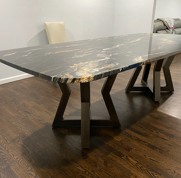 Custom Live Edge Dining Tables for Interior Design and Home Decor accented with rustic slab Coffee/End table furniture.