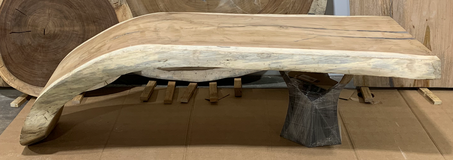 Custom Live Edge Dining Tables for Interior Design and Home Decor accented with rustic slab Coffee/End table furniture.