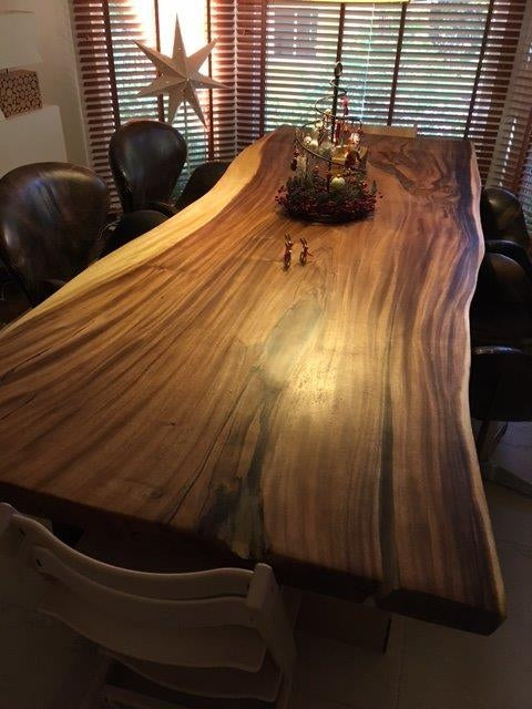 Custom Live Edge Dining Tables for Interior Design and Home Decor accented with rustic slab Coffee/End table furniture.