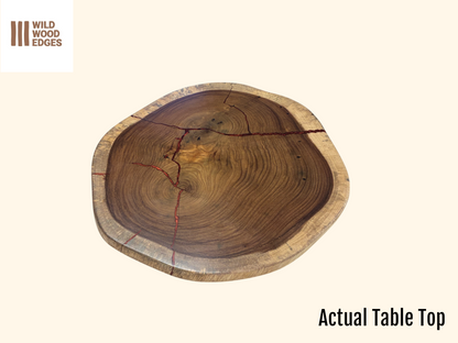 Custom Live Edge Dining Tables for Interior Design and Home Decor accented with rustic slab Coffee/End table furniture.