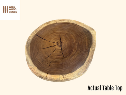 Custom Live Edge Dining Tables for Interior Design and Home Decor accented with rustic slab Coffee/End table furniture.