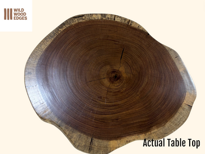 Custom Live Edge Dining Tables for Interior Design and Home Decor accented with rustic slab Coffee/End table furniture.