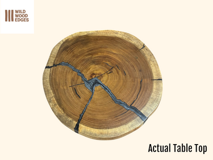 Custom Live Edge Dining Tables for Interior Design and Home Decor accented with rustic slab Coffee/End table furniture.