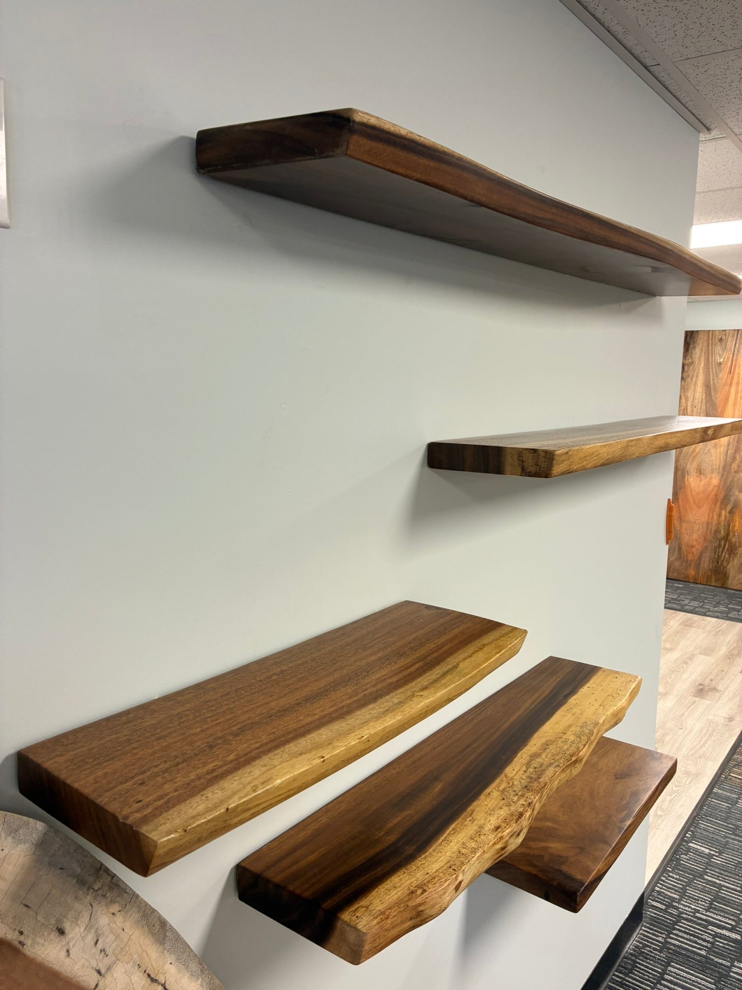 Live Edge Shelves