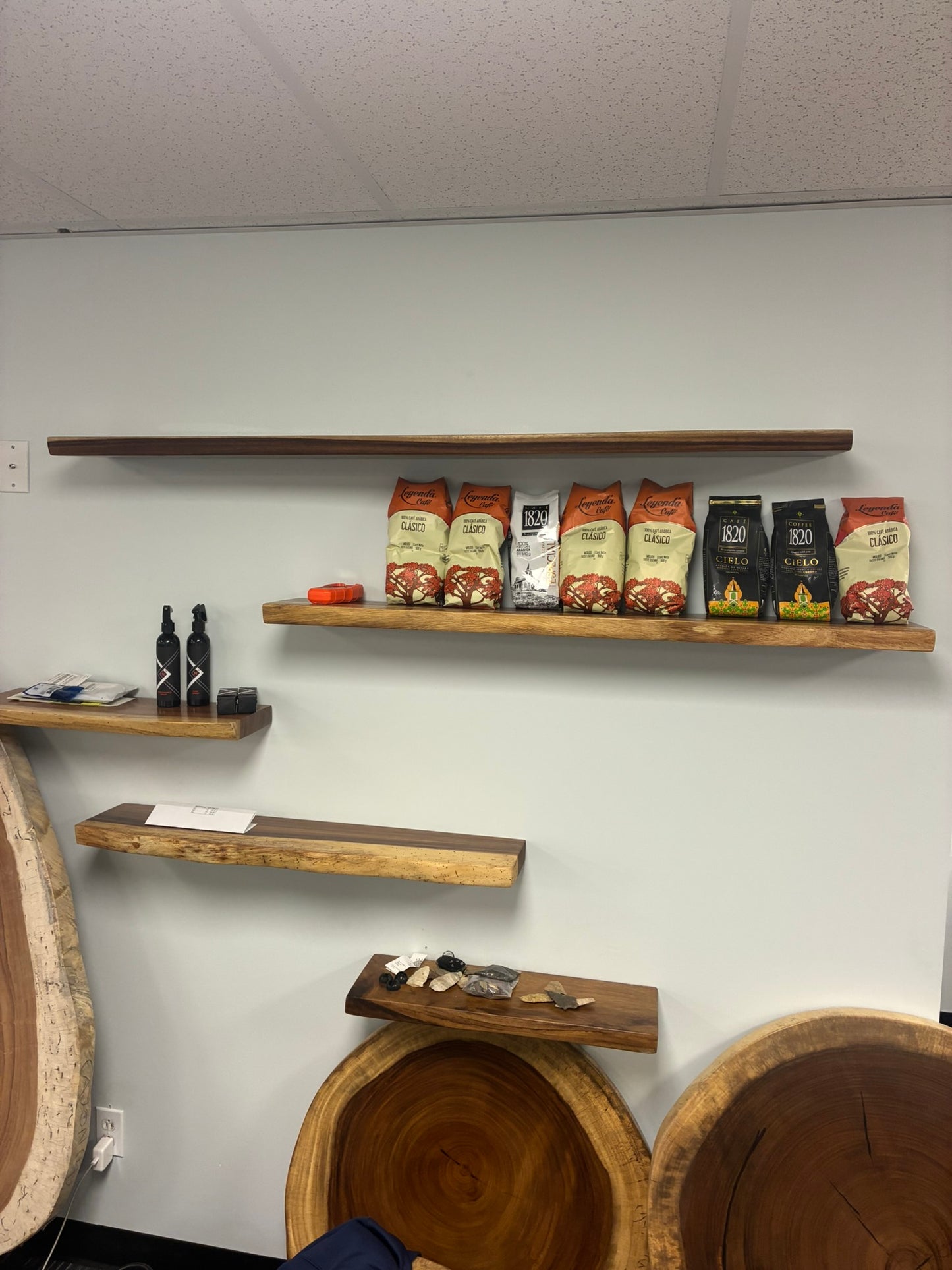 Live Edge Shelves