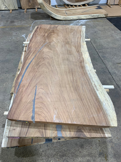 Custom Live Edge Dining Tables for Interior Design and Home Decor accented with rustic slab Coffee/End table furniture.