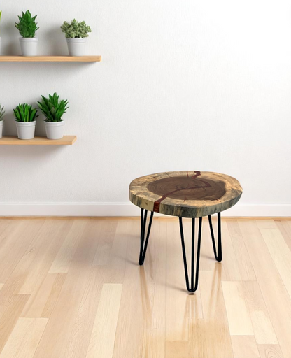 Custom Live Edge Dining Tables for Interior Design and Home Decor accented with rustic slab Coffee/End table furniture.