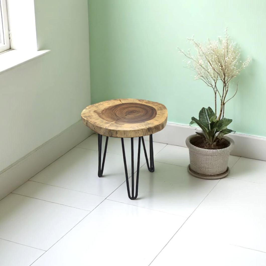 Custom Live Edge Dining Tables for Interior Design and Home Decor accented with rustic slab Coffee/End table furniture.