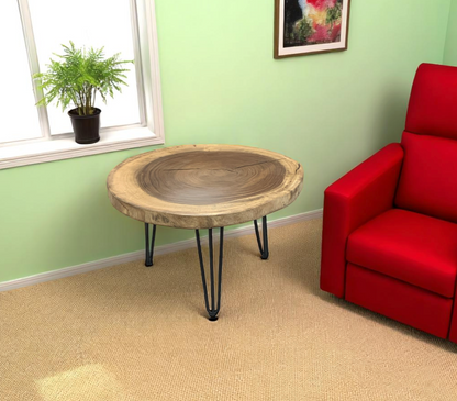 Custom Live Edge Dining Tables for Interior Design and Home Decor accented with rustic slab Coffee/End table furniture.