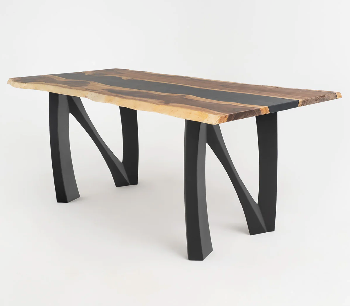 Custom Live Edge Dining Tables for Interior Design and Home Decor accented with rustic slab Coffee/End table furniture.