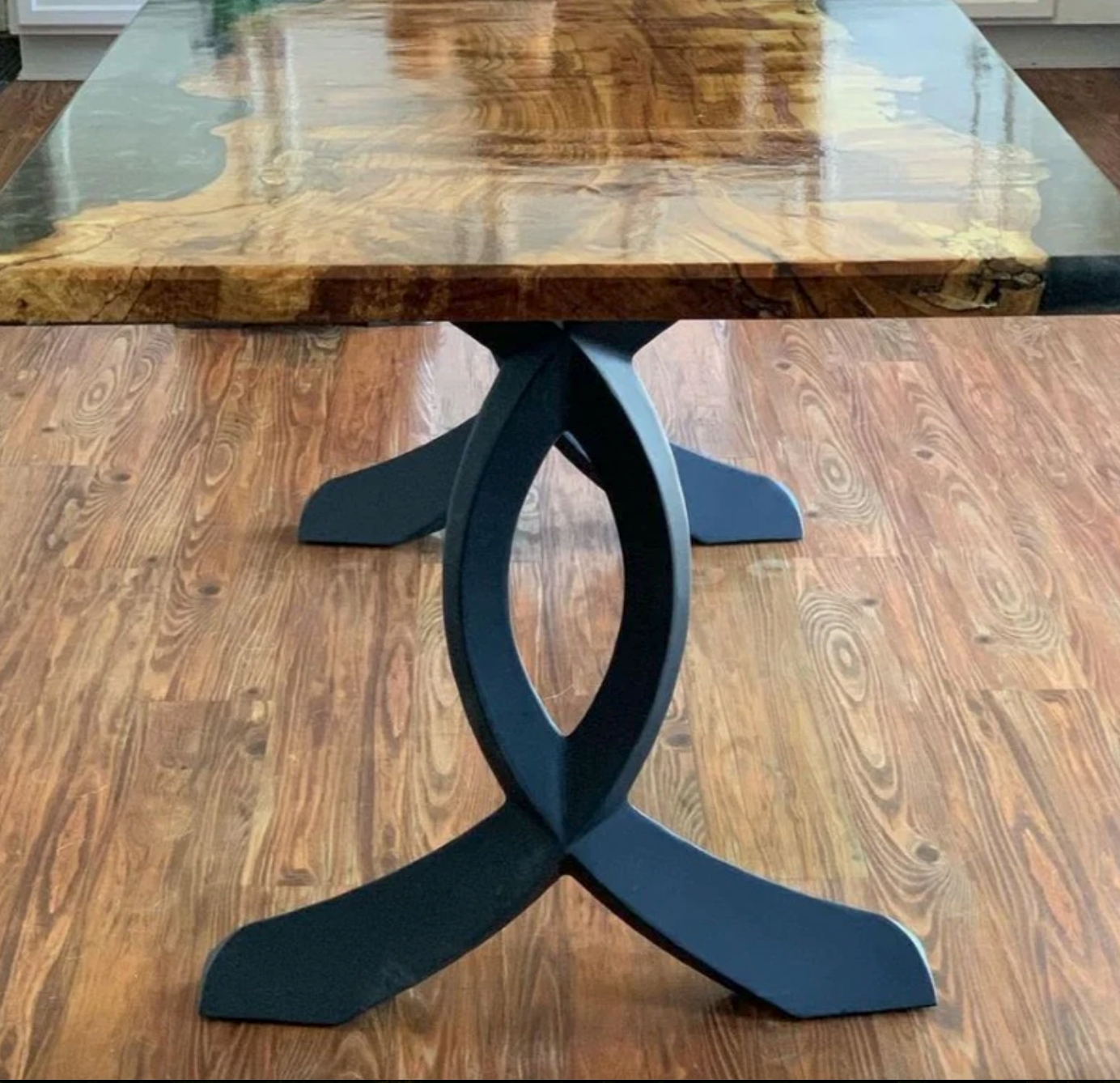 Custom Live Edge Dining Tables for Interior Design and Home Decor accented with rustic slab Coffee/End table furniture.