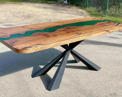 Custom Live Edge Dining Tables for Interior Design and Home Decor accented with rustic slab Coffee/End table furniture.