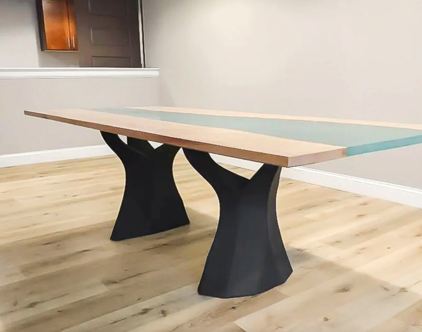 Custom Live Edge Dining Tables for Interior Design and Home Decor accented with rustic slab Coffee/End table furniture.
