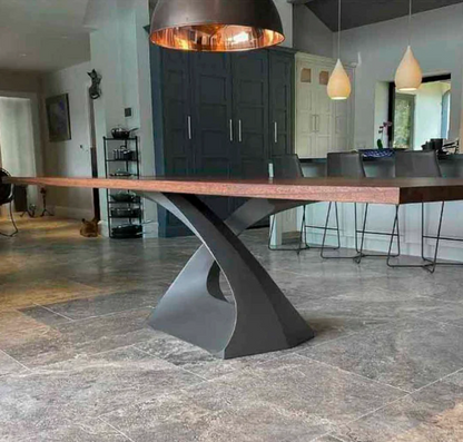 Custom Live Edge Dining Tables for Interior Design and Home Decor accented with rustic slab Coffee/End table furniture.