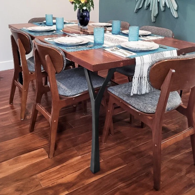 Custom Live Edge Dining Tables for Interior Design and Home Decor accented with rustic slab Coffee/End table furniture.