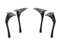 Faras Metal Table Legs 9" W x 28" H (4"Leg W) - Black