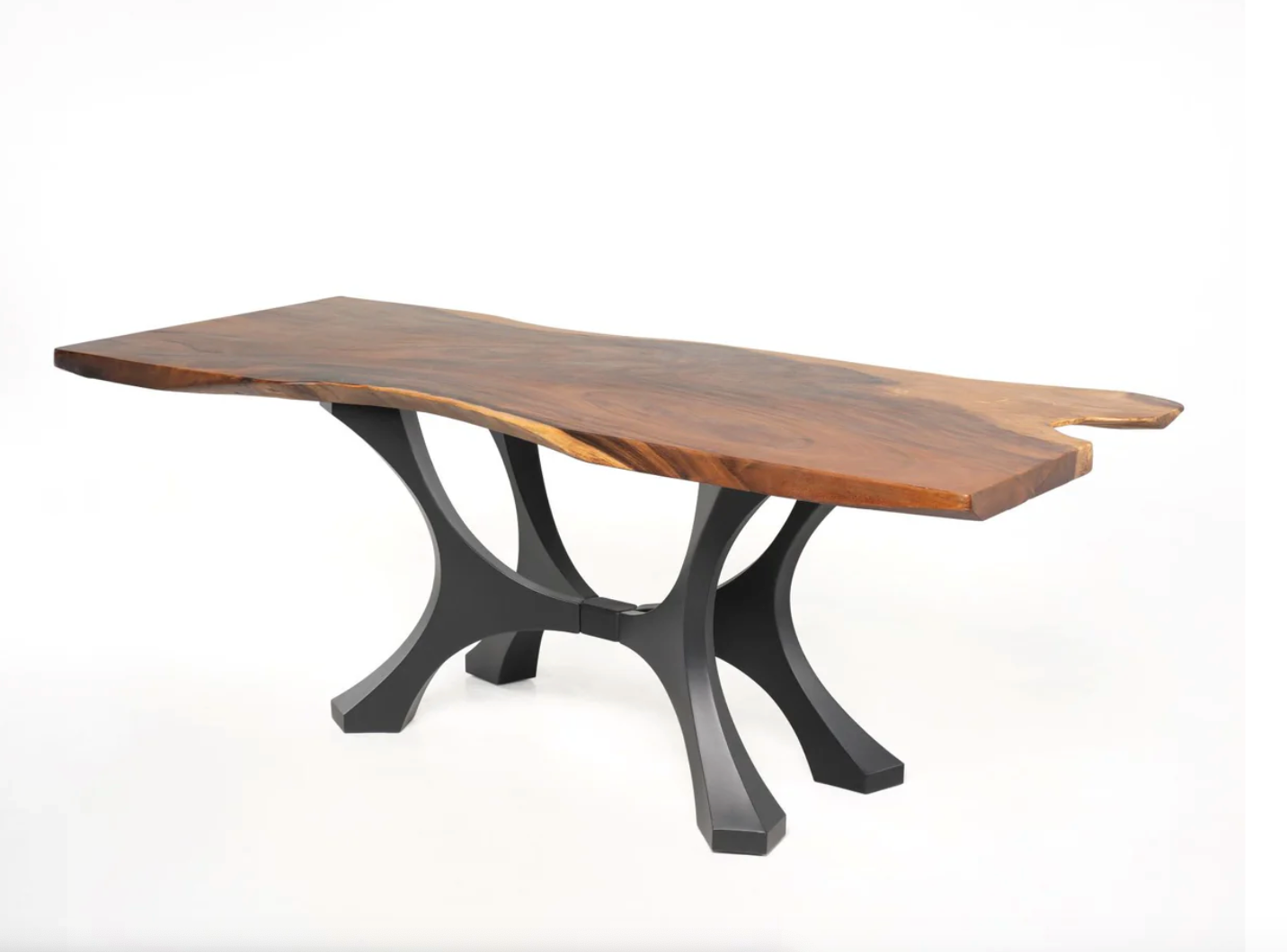 Custom Live Edge Dining Tables for Interior Design and Home Decor accented with rustic slab Coffee/End table furniture.