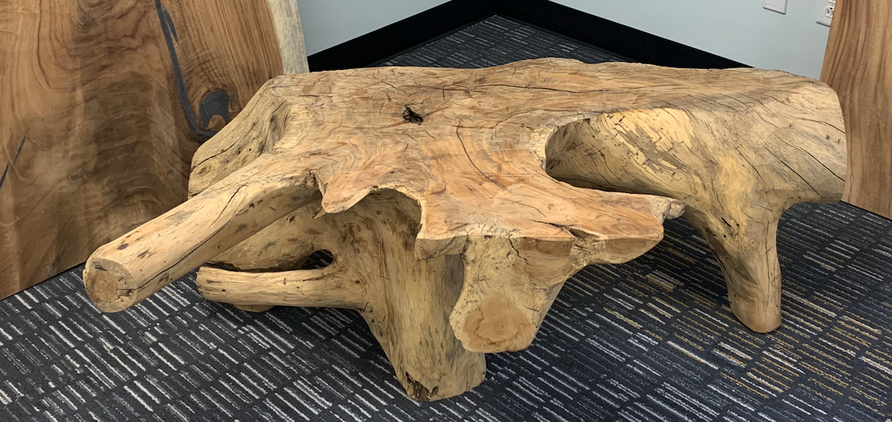 Custom Live Edge Dining Tables for Interior Design and Home Decor accented with rustic slab Coffee/End table furniture.