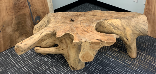Custom Live Edge Dining Tables for Interior Design and Home Decor accented with rustic slab Coffee/End table furniture.