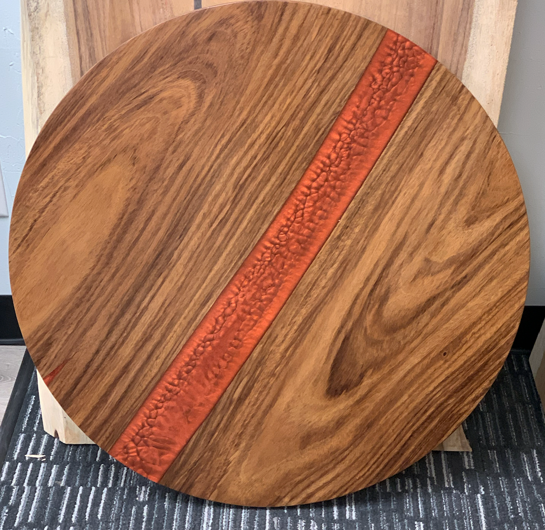 Custom Live Edge Dining Tables for Interior Design and Home Decor accented with rustic slab Coffee/End table furniture.