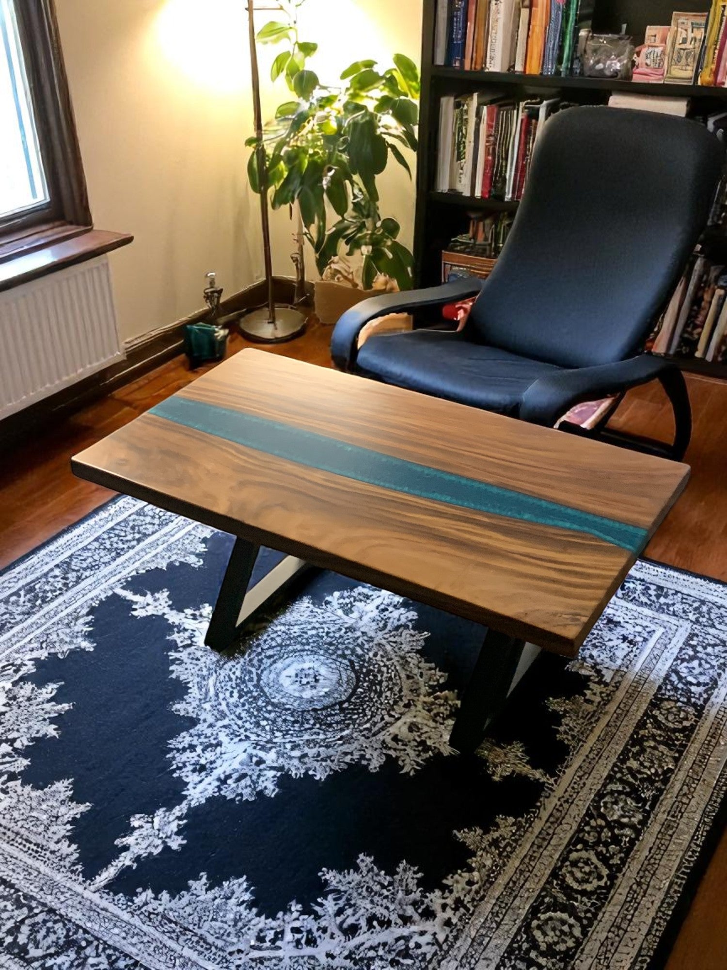Custom Live Edge Dining Tables for Interior Design and Home Decor accented with rustic slab Coffee/End table furniture.