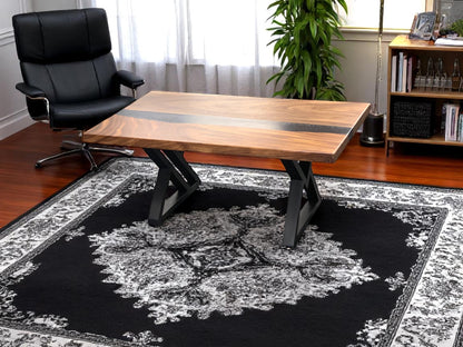 Custom Live Edge Dining Tables for Interior Design and Home Decor accented with rustic slab Coffee/End table furniture.