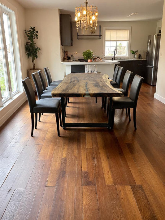 Live Edge Monkeypod Dining Table 89"L x 39"W