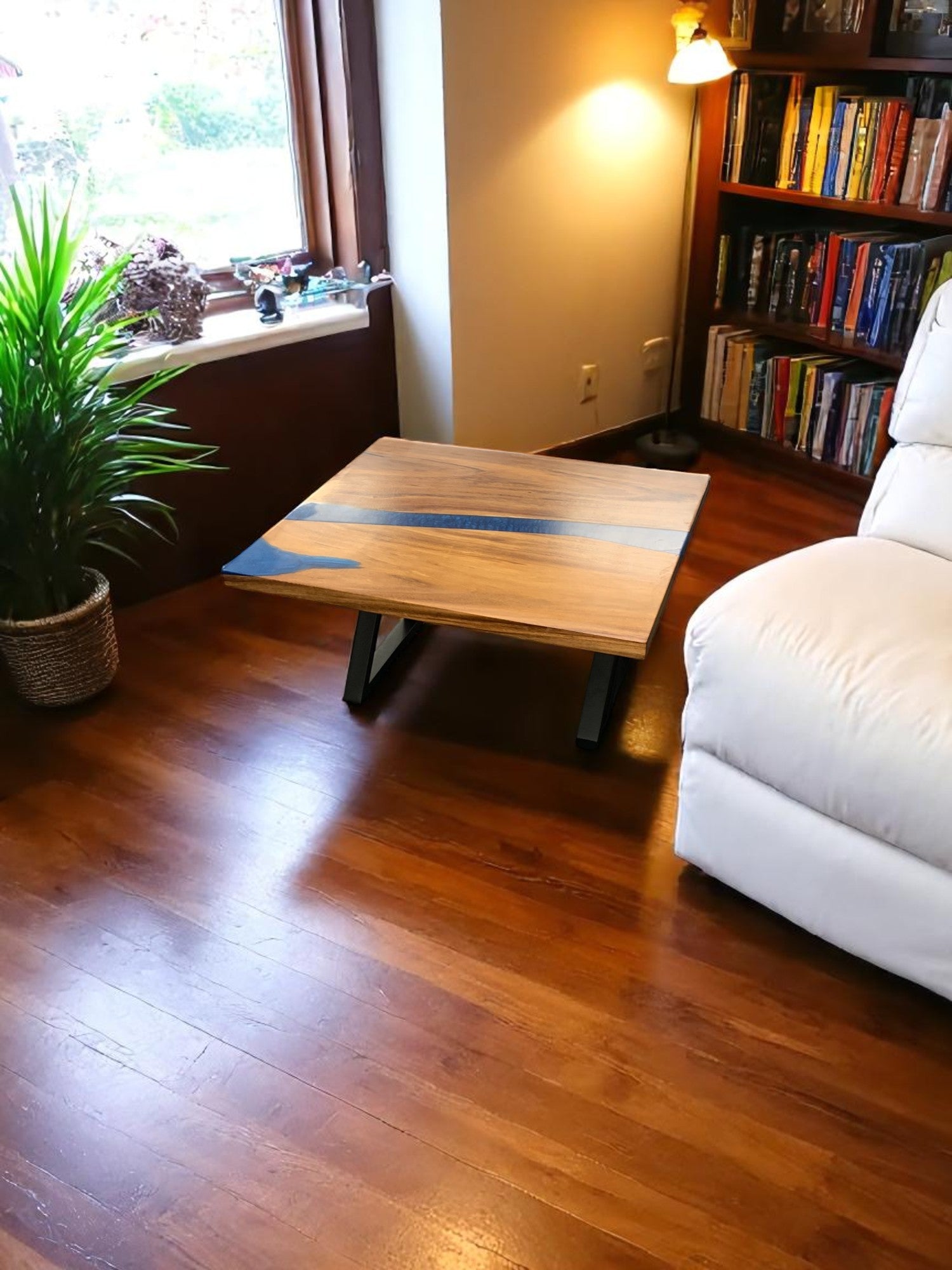Custom Live Edge Dining Tables for Interior Design and Home Decor accented with rustic slab Coffee/End table furniture.