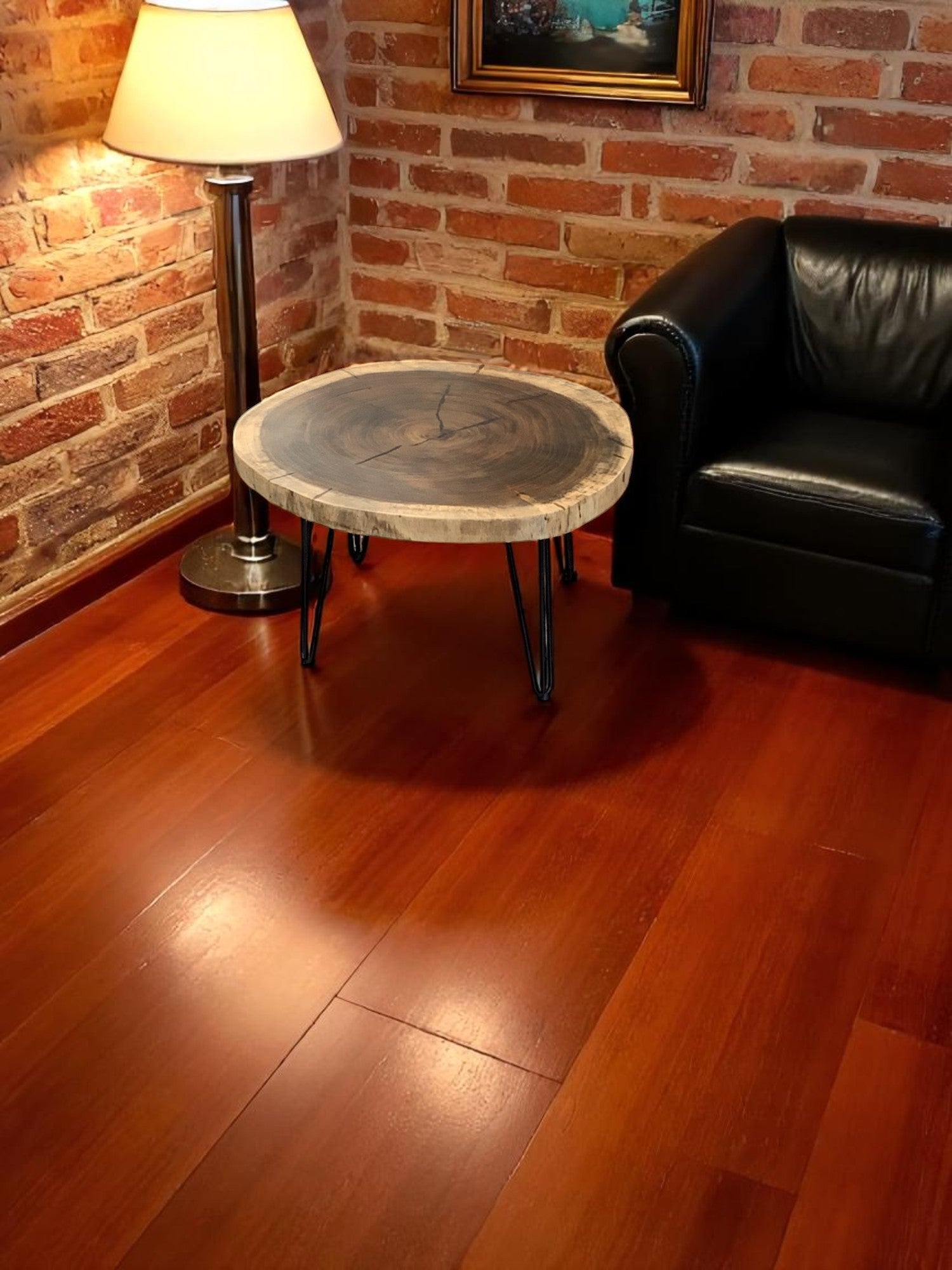 Custom Live Edge Dining Tables for Interior Design and Home Decor accented with rustic slab Coffee/End table furniture.