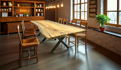 Live Edge Javillo Dining Table 97"L x 41"W