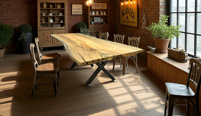 Live Edge Javillo Dining Table 97"L x 41"W