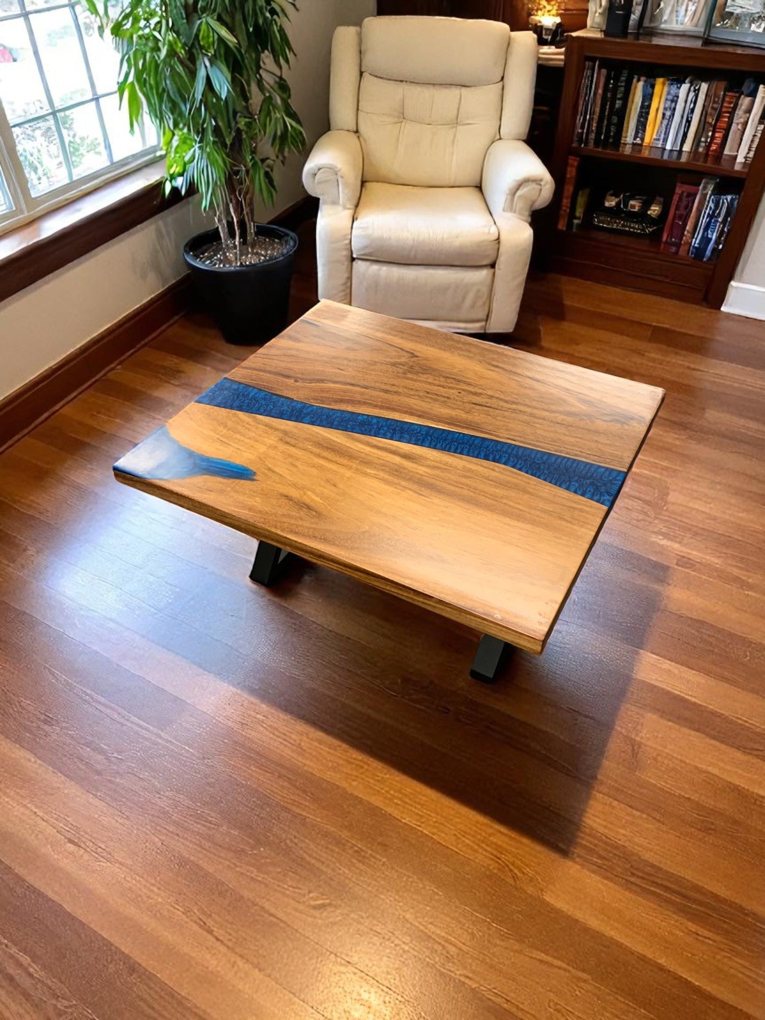 Custom Live Edge Dining Tables for Interior Design and Home Decor accented with rustic slab Coffee/End table furniture.